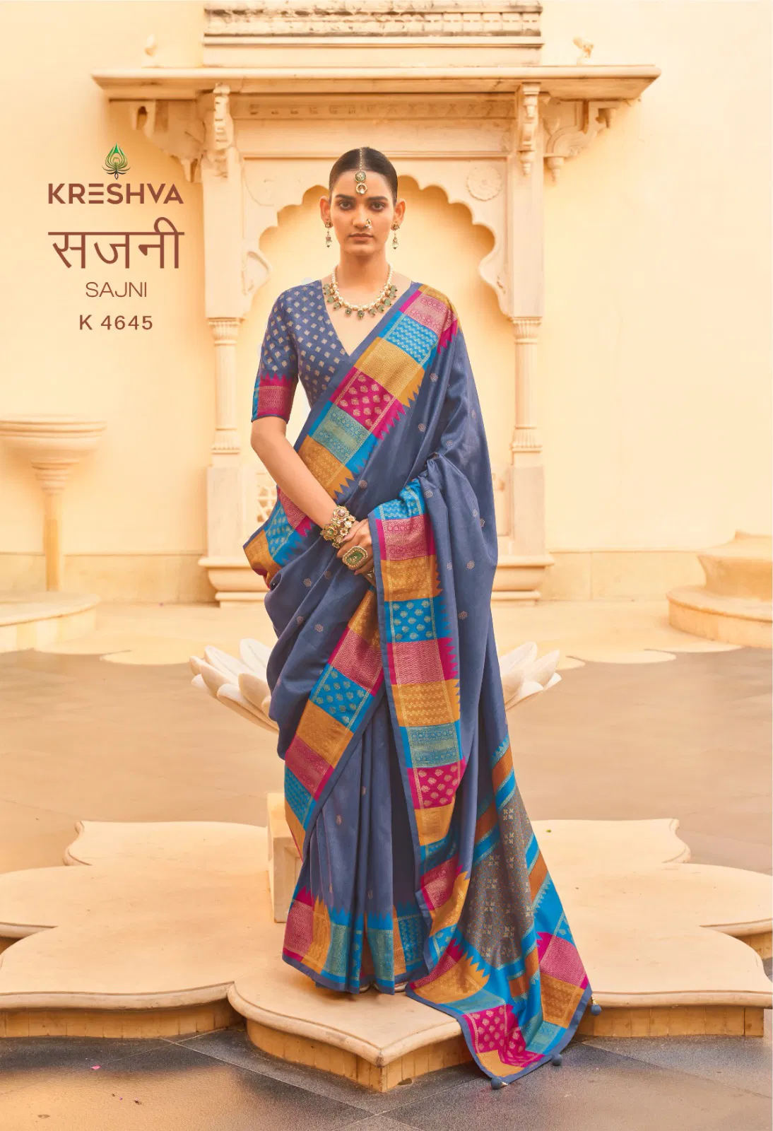 Kreshva Sajni Silk With Printed Traditional Wear Saree Collection