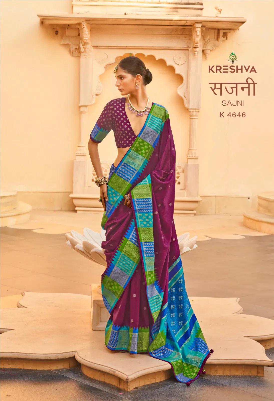 Kreshva Sajni Silk With Printed Traditional Wear Saree Collection