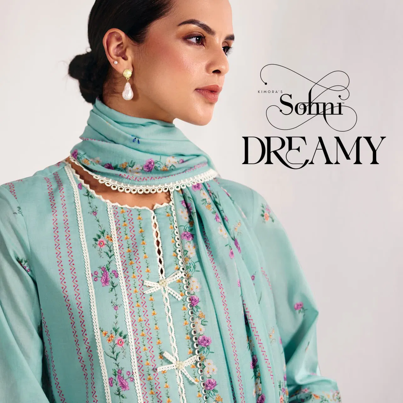 Kimora Sohni Dreamy Lawn Cotton Digital Printed Salwar Kameez
