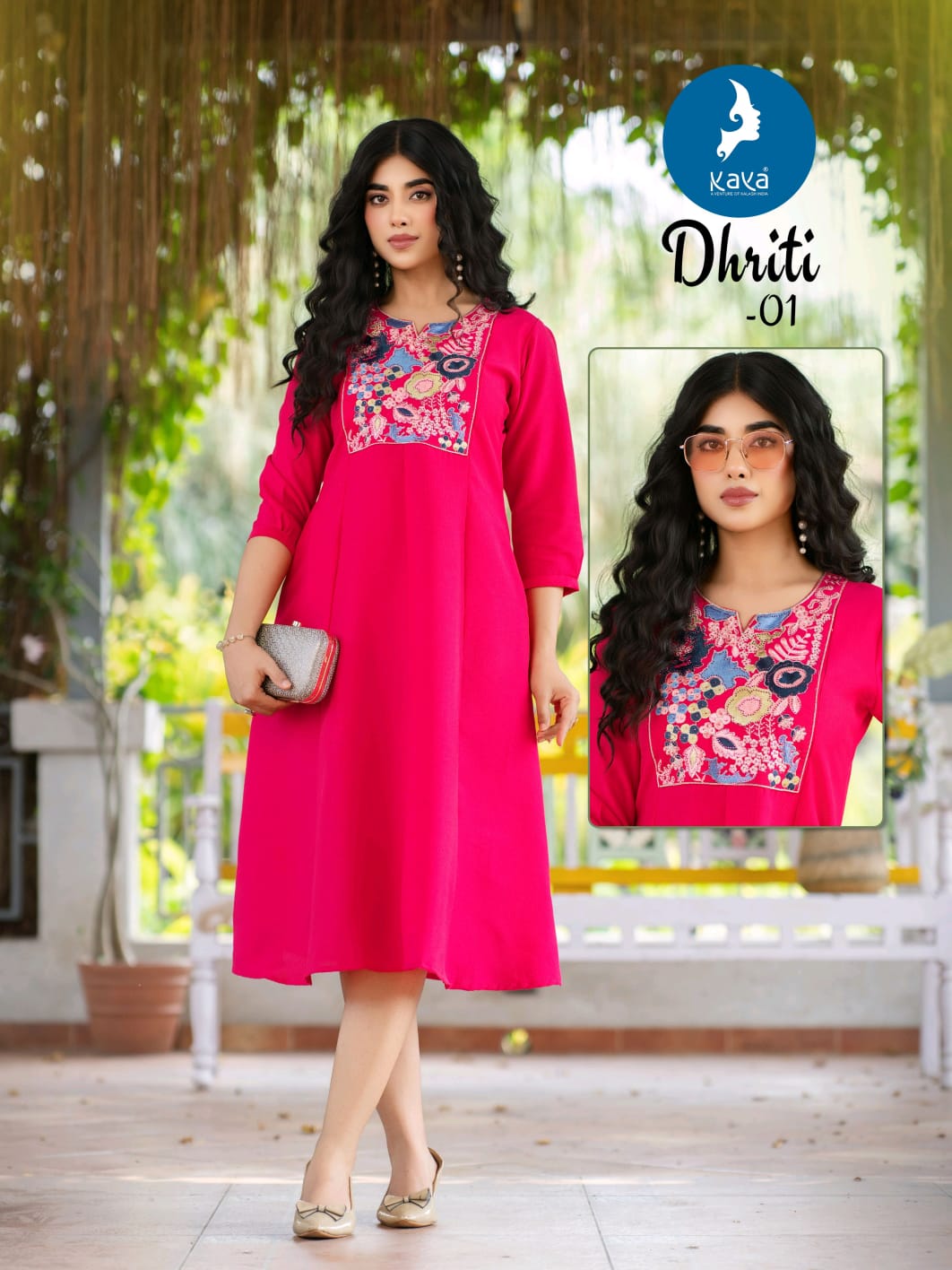 Kaya Dhriti Berlin Fancy Embroidered Kurti Collection