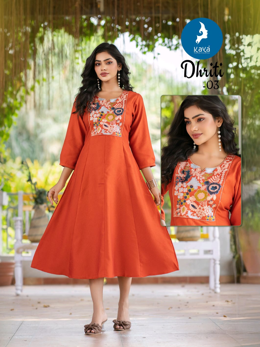 Kaya Dhriti Berlin Fancy Embroidered Kurti Collection