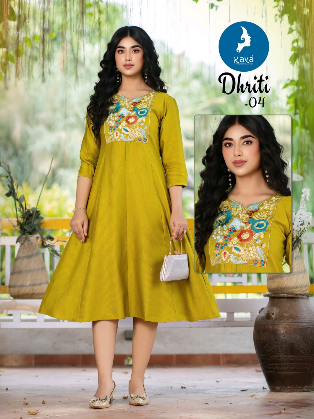 Kaya Dhriti Berlin Fancy Embroidered Kurti Collection