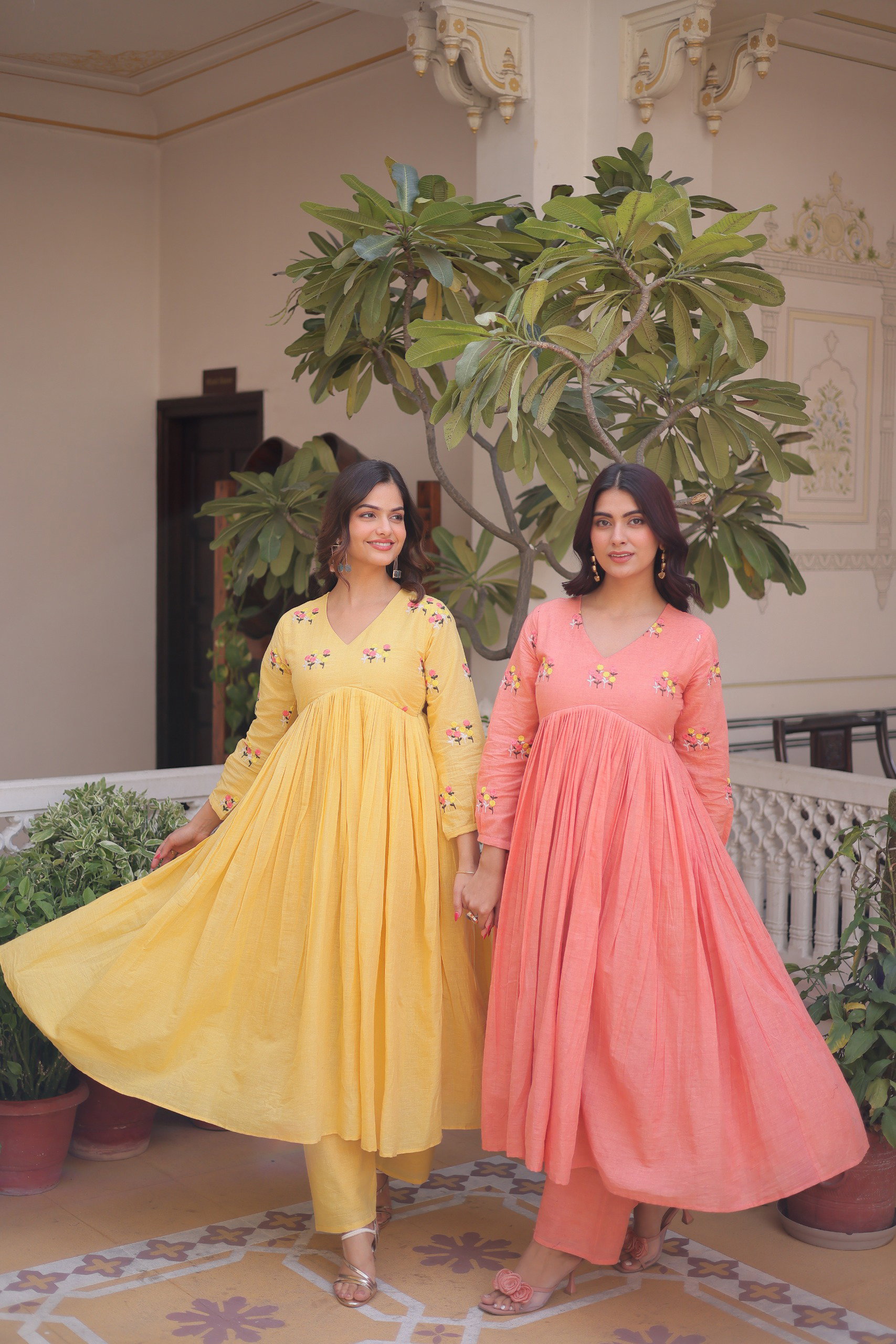 Lekha KA 1236 Cotton Embroidery Kurti Bottom With Dupatta