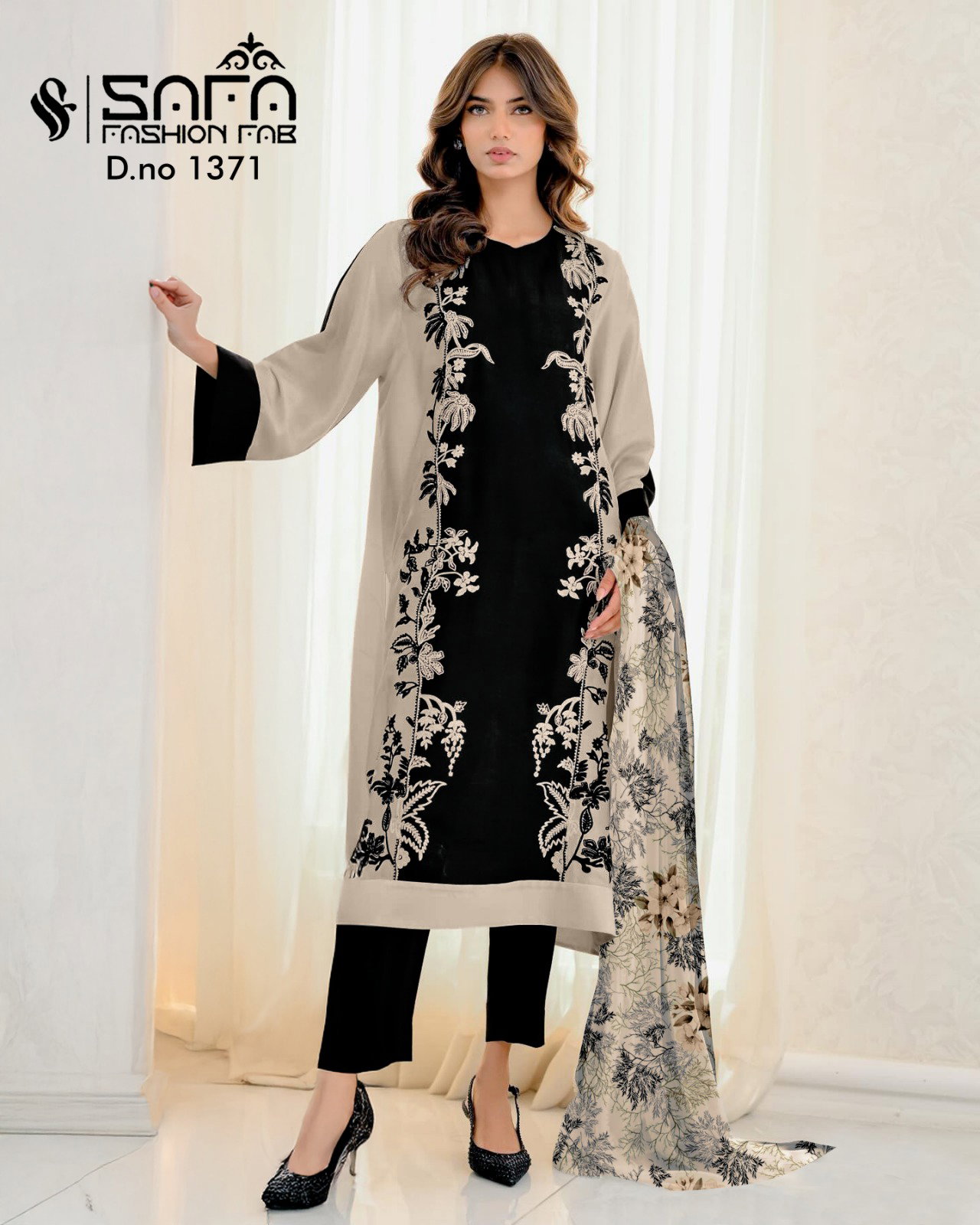 Safa Fashion 1371 Party Wear Fancy Readyade Salwar Kameez Collection 