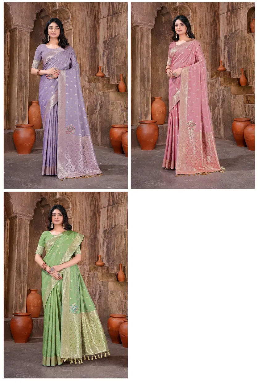 Sf Silk Vol 4 Banarasi Silk Festival Wear Saree Collection