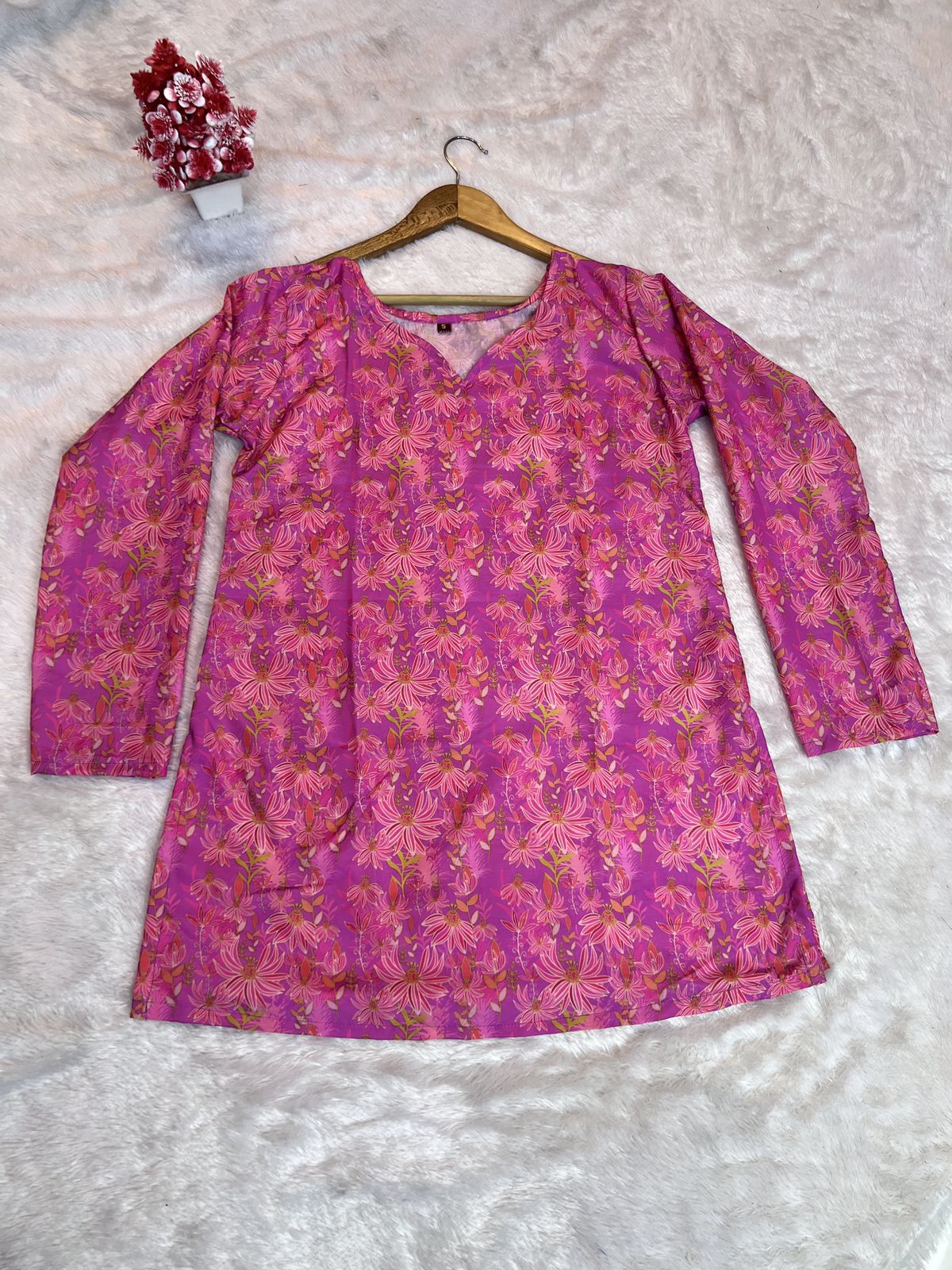 Aawiya RJ 14 Muslin Digital Printed Tunic Style Top