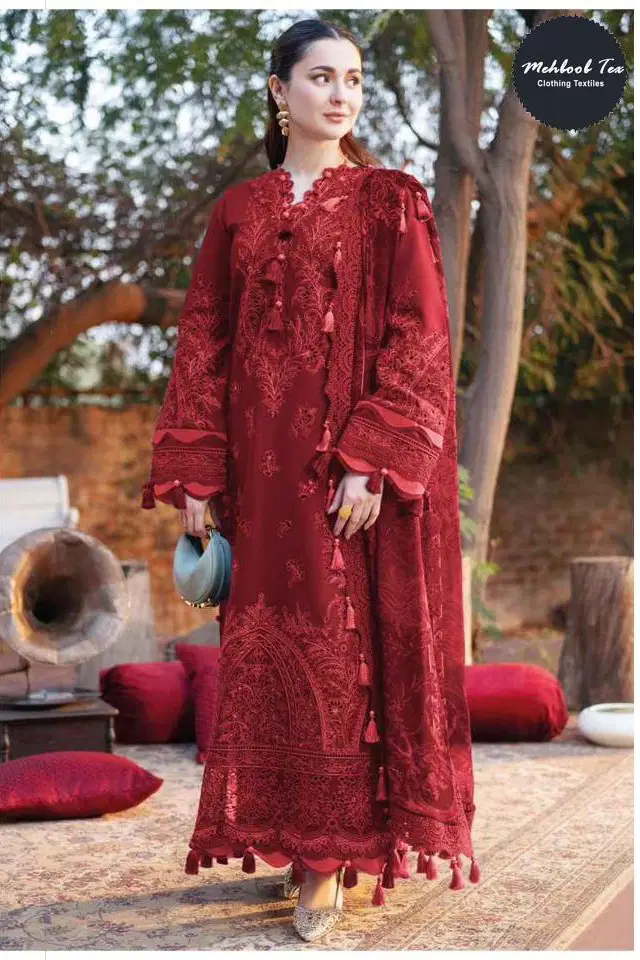 Mehboob Tex 1914 Cambric Cotton With Embroidery Pakistani Salwar Kameez