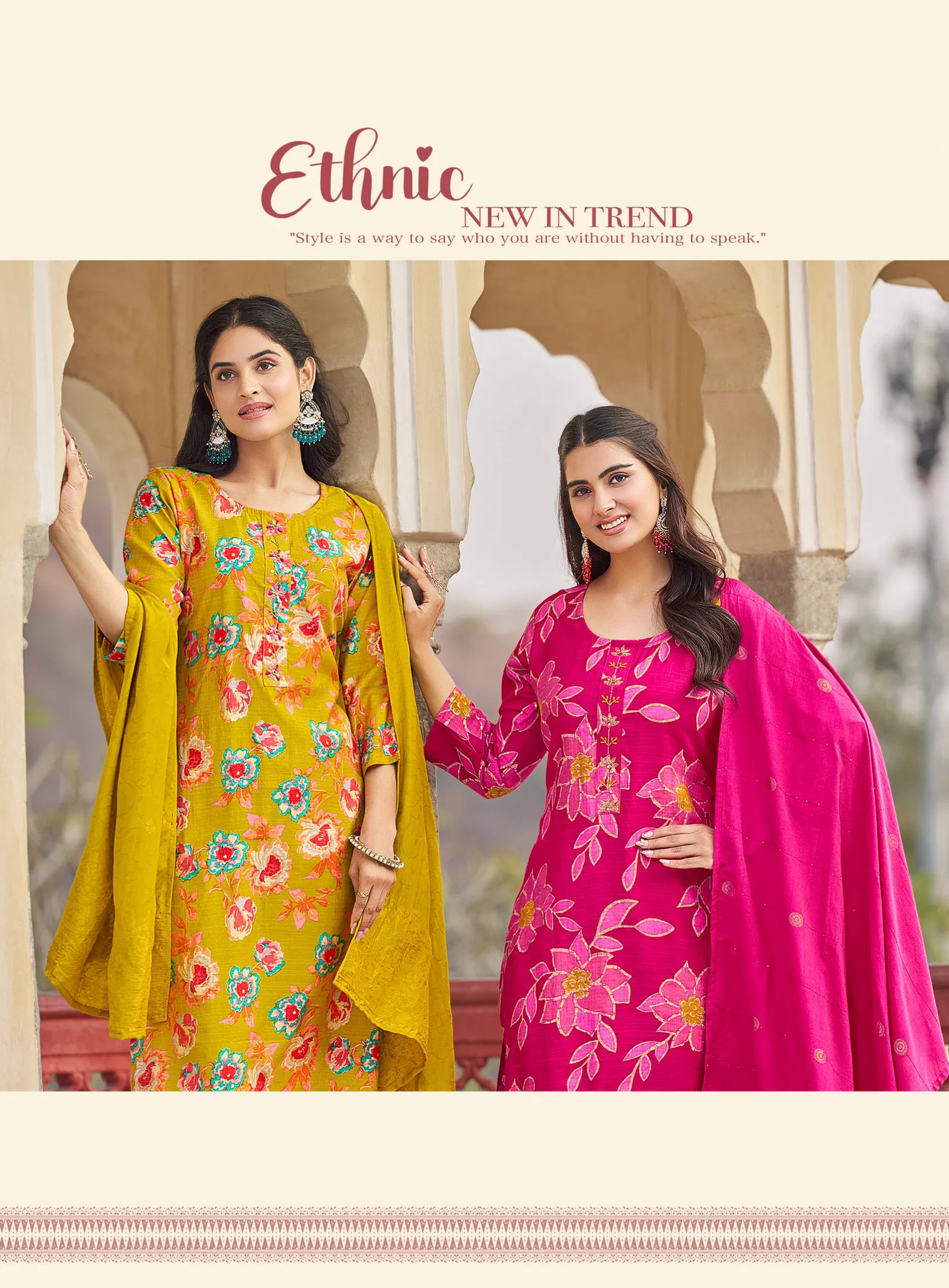 Radhika Alexa Vol 7 Vertican Silk Foil Printed Kurti Pant And Dupatta
