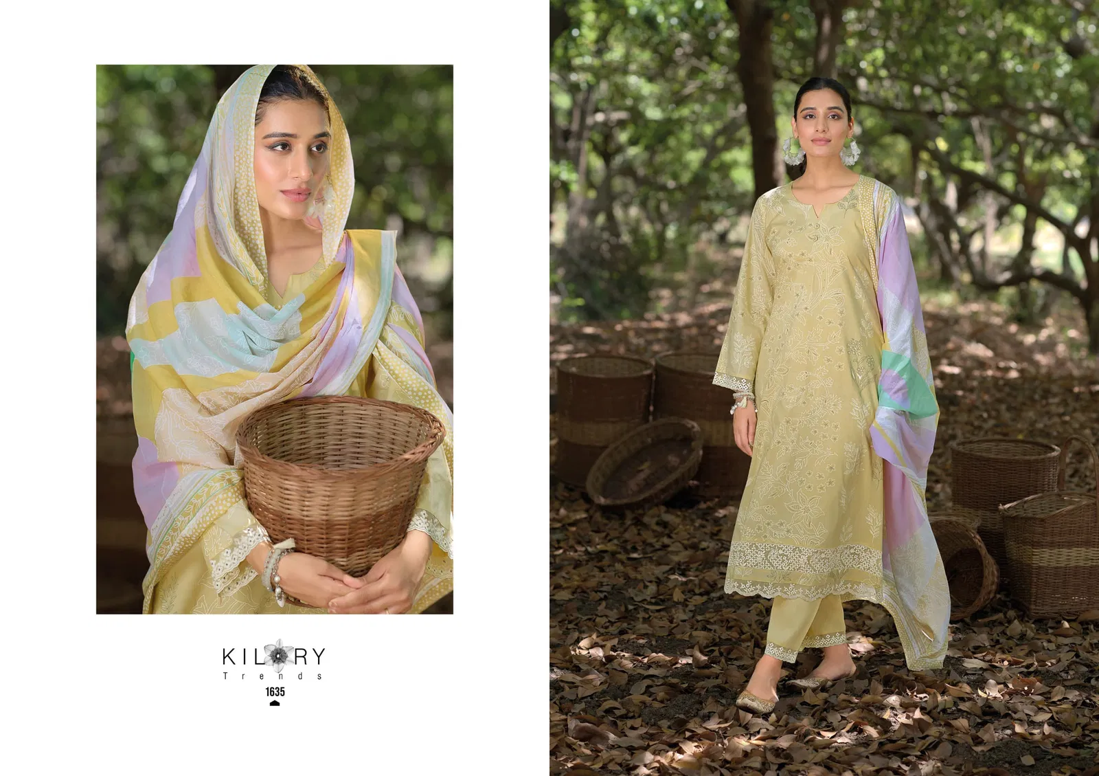 Kilory Surkhi Lawn Cotton Khadi Printed Salwar Kameez