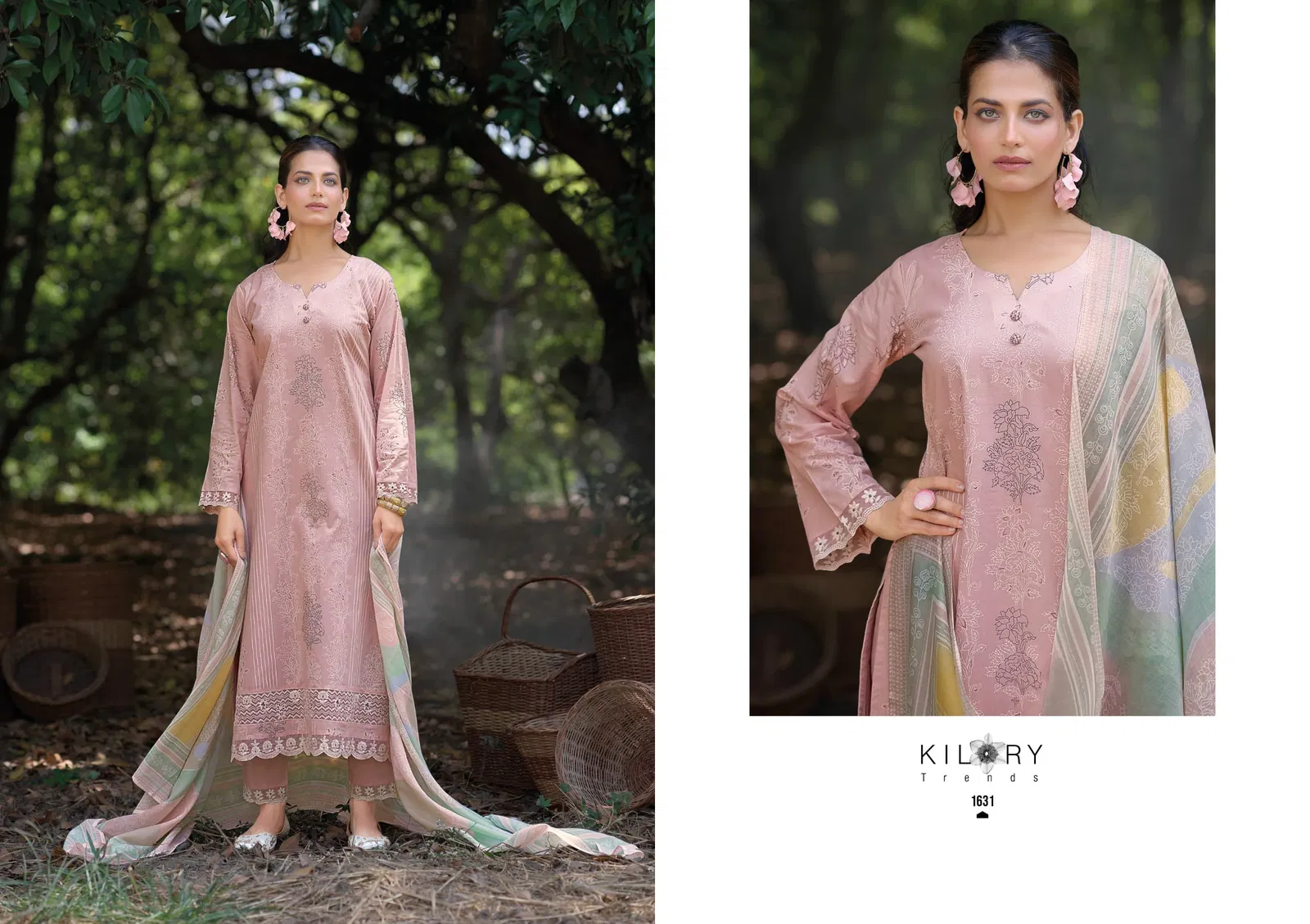 Kilory Surkhi Lawn Cotton Khadi Printed Salwar Kameez