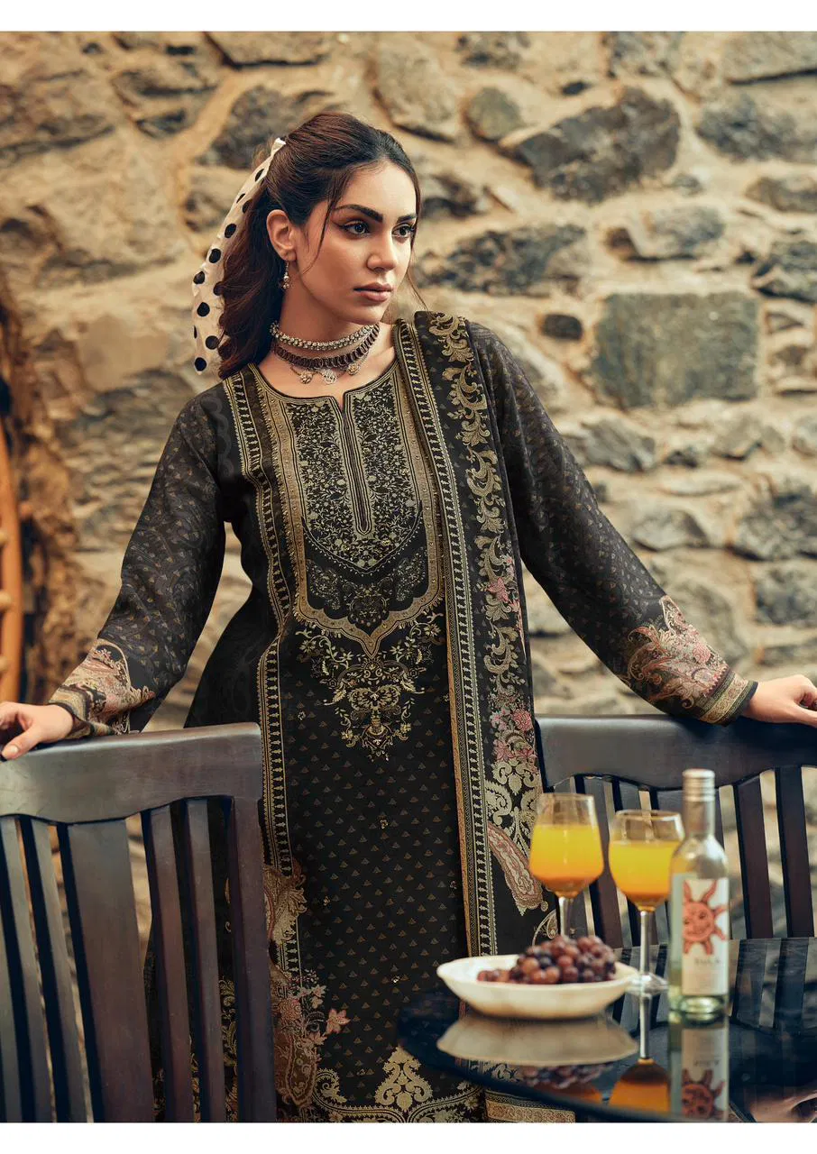 Mannrasiya Magic Viscose Linen With Heavy Khatli Worked Salwar Kameez