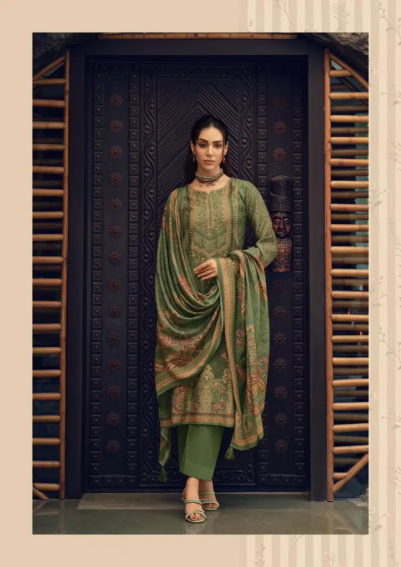 Mannrasiya Magic Viscose Linen With Heavy Khatli Worked Salwar Kameez