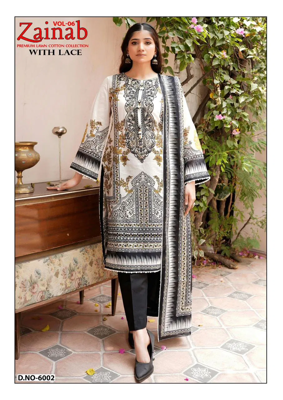 Miss World Choice Zainab Vol 6 Lawn Cotton Dress Material Collection