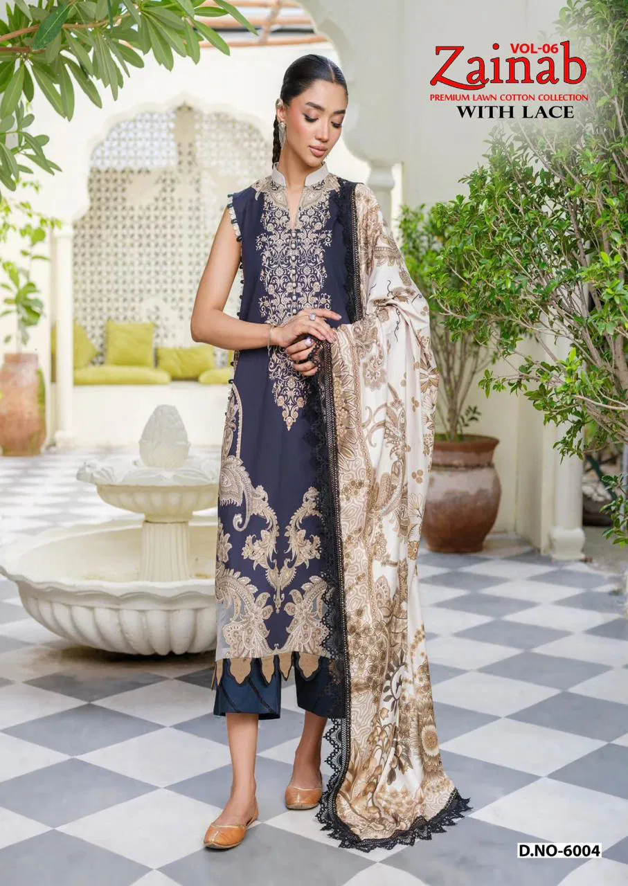 Miss World Choice Zainab Vol 6 Lawn Cotton Dress Material Collection
