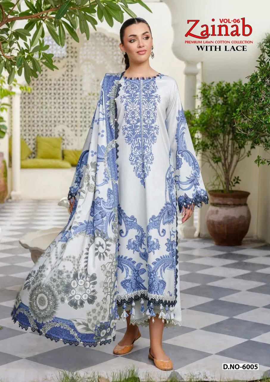 Miss World Choice Zainab Vol 6 Lawn Cotton Dress Material Collection