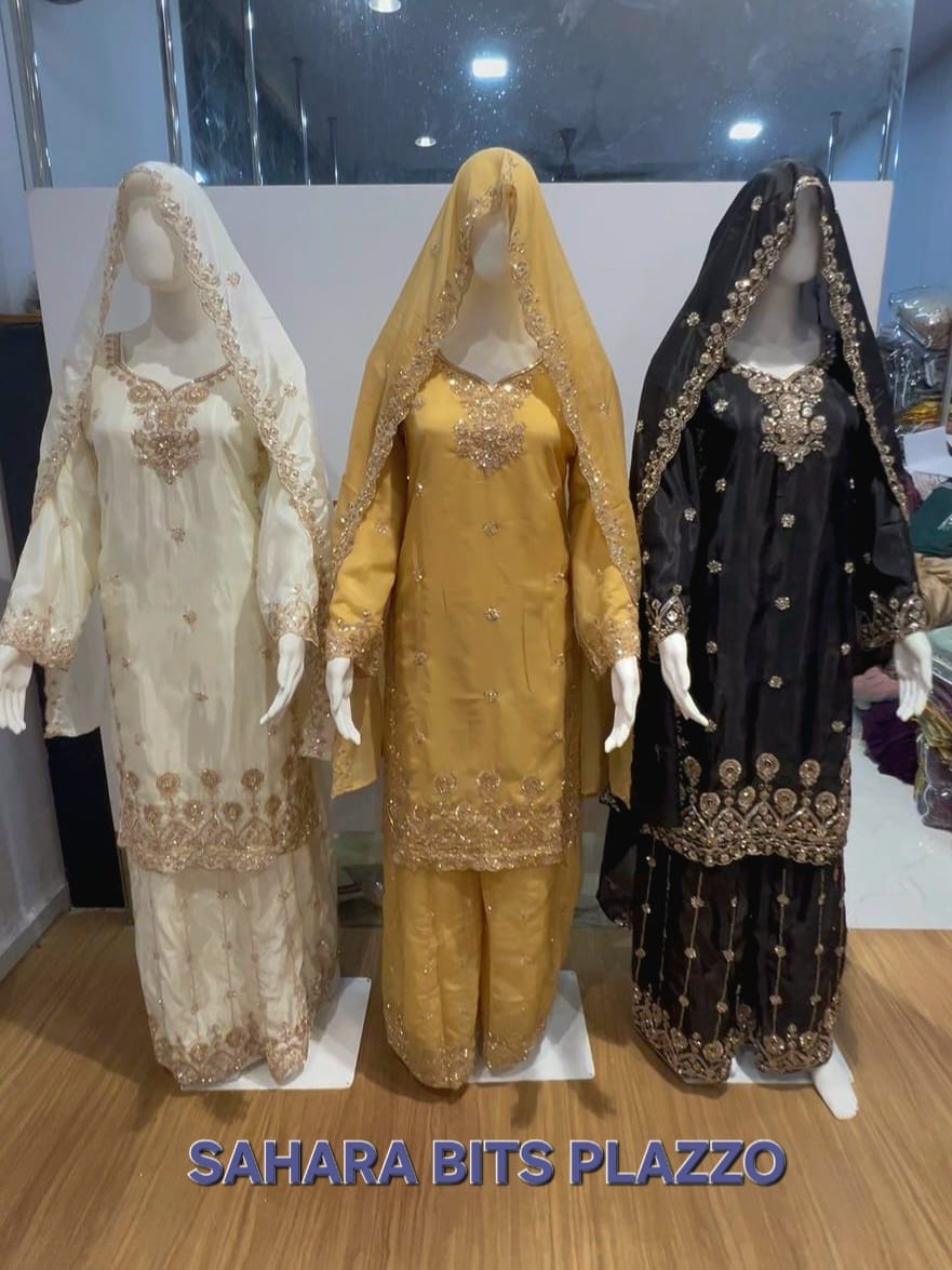 FM Sharara Plazo Ho Silk Readymade Set 