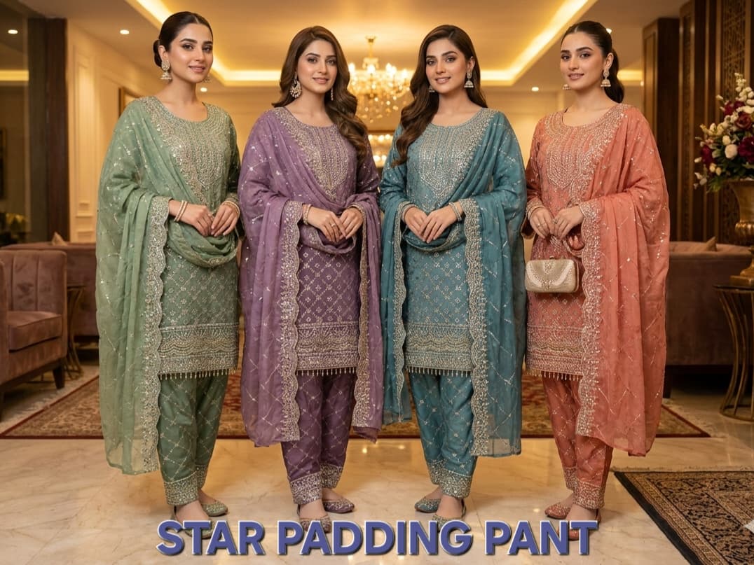 FM Star Padding Radymade Georgette Top With Bottom Dupatta