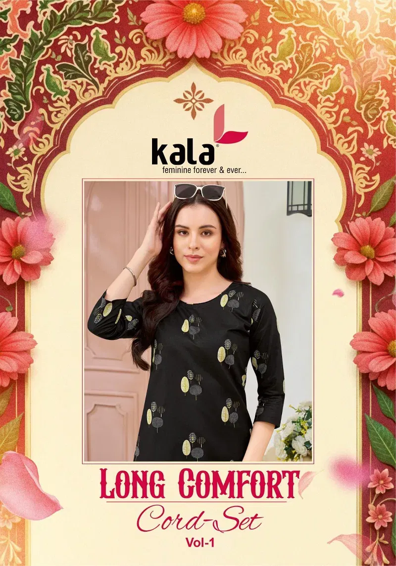 Kala Long Comfort Cord Set Vol 1 Cotton Printed Fancy Co Ord Set Collection