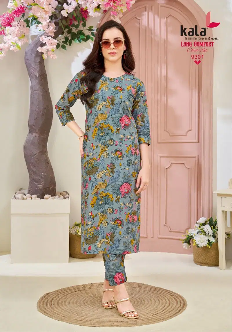 Kala Long Comfort Cord Set Vol 1 Cotton Printed Fancy Co Ord Set Collection
