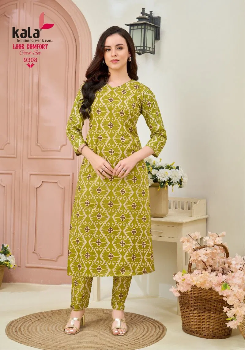 Kala Long Comfort Cord Set Vol 1 Cotton Printed Fancy Co Ord Set Collection