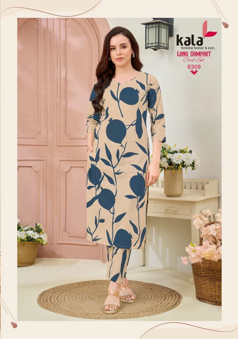 Kala Long Comfort Cord Set Vol 1 Cotton Printed Fancy Co Ord Set Collection