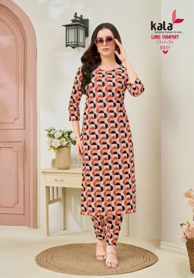 Kala Long Comfort Cord Set Vol 1 Cotton Printed Fancy Co Ord Set Collection