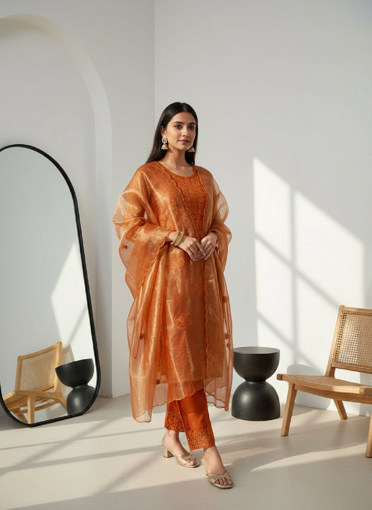 Navya Kurti 226 Party Wear Embroidery Worked Twill Net with Pant and Dupatta Set