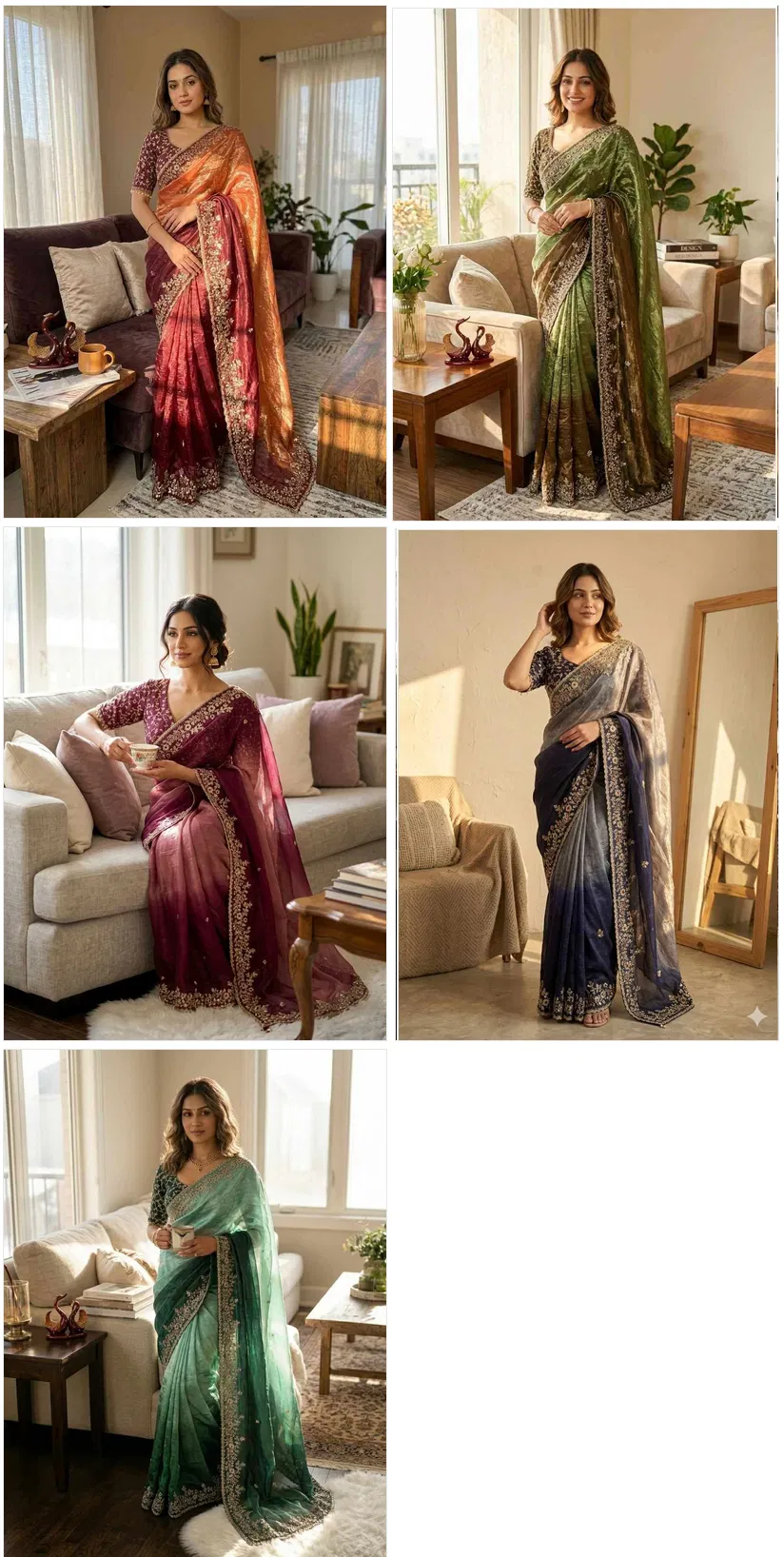 Kc 2096 Soft Frendy Chiffon Beautiful Sequence Worked Designer Saree Collection