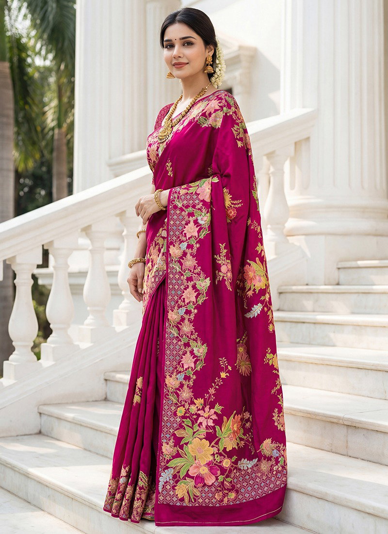 Vellora Signature Vol 1 Russian Silk Position Printed Wedding Wear Saree