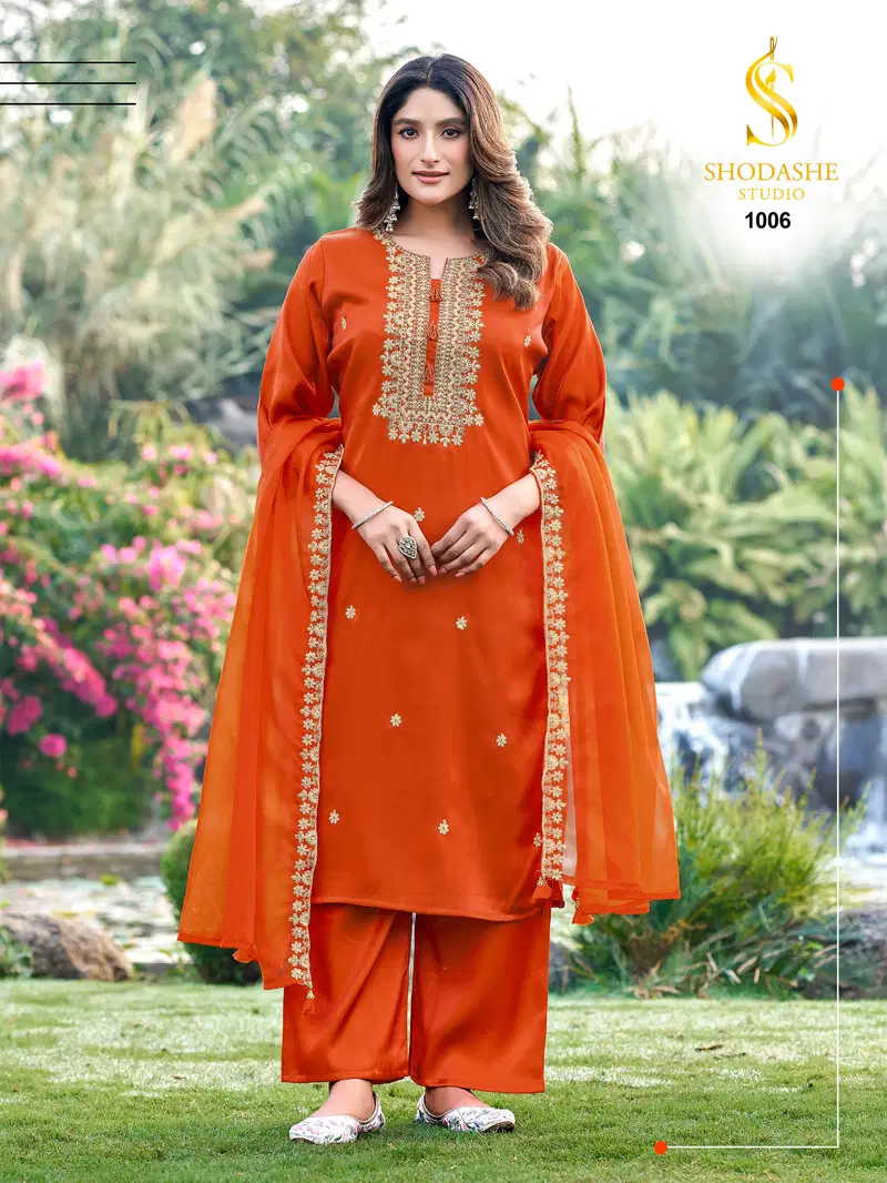 Shodashe Falak Glass Viscose Fancy Kurti Bottom With Dupatta