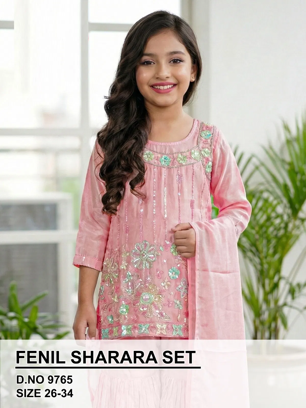 Fenil 9765 Ho Silk Embroidery Kids Wear Salwar Suit Collection