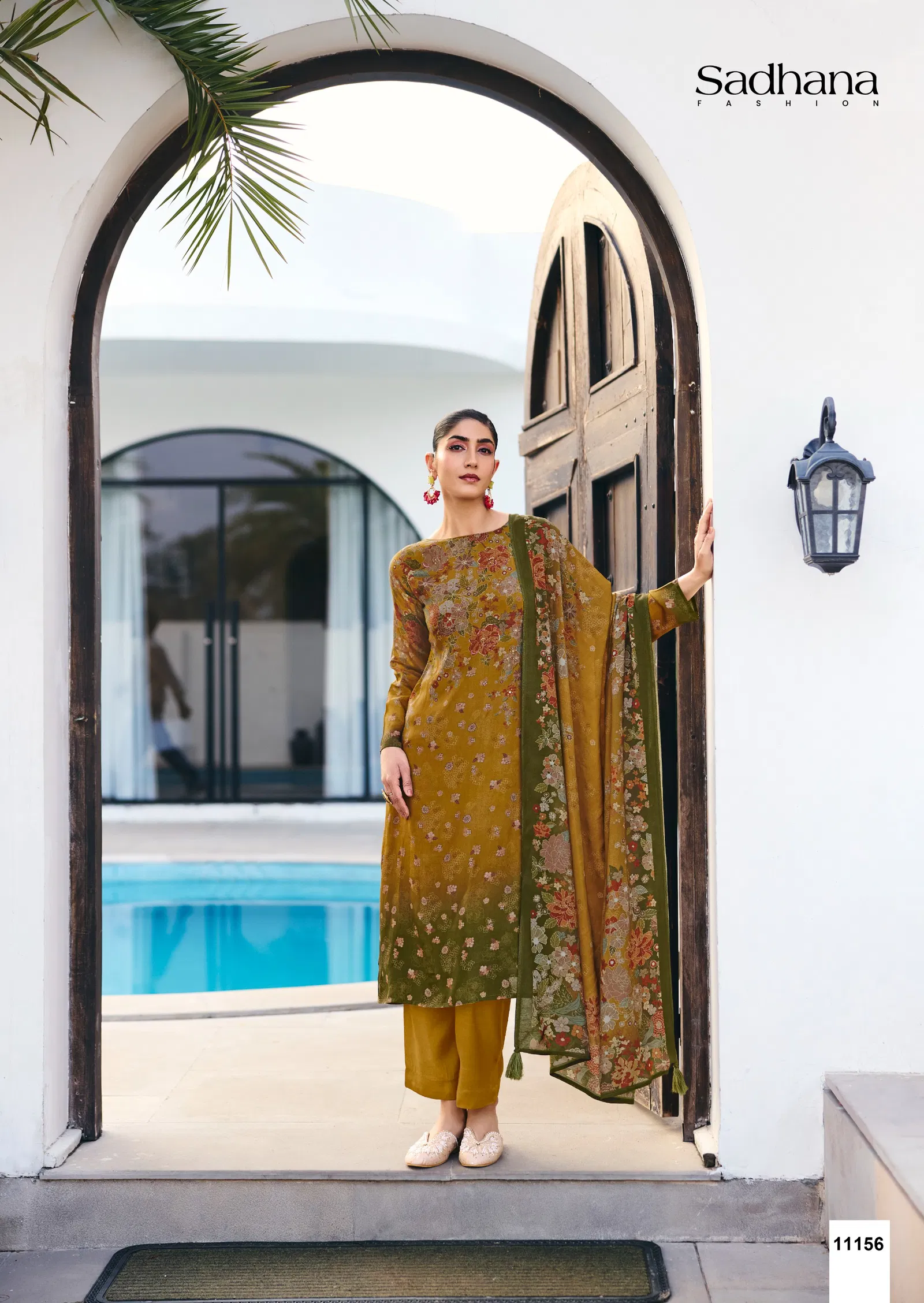 Sadhana Ether Muslin Silk With Khatli Work Salwar Kameez