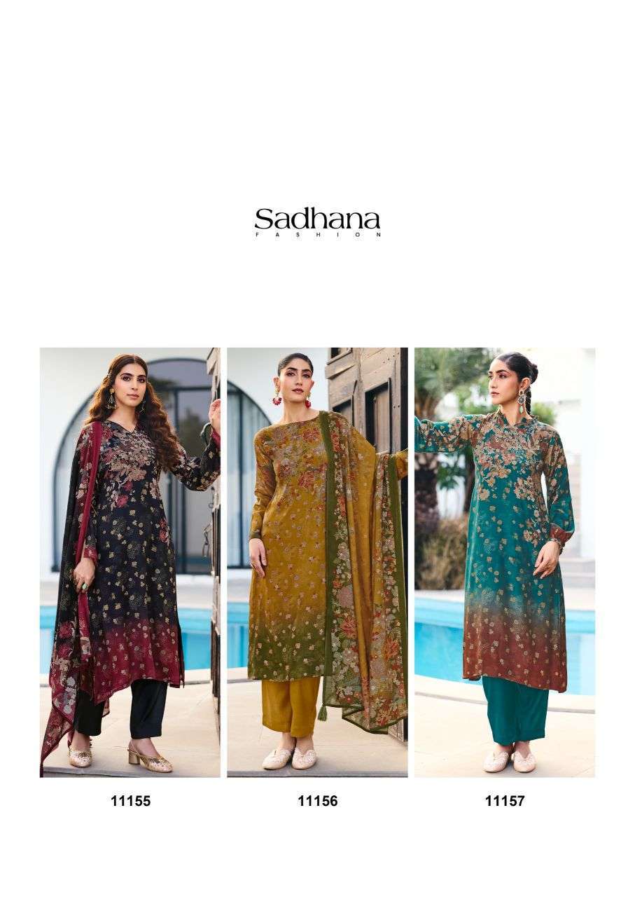Sadhana Ether Muslin Silk With Khatli Work Salwar Kameez
