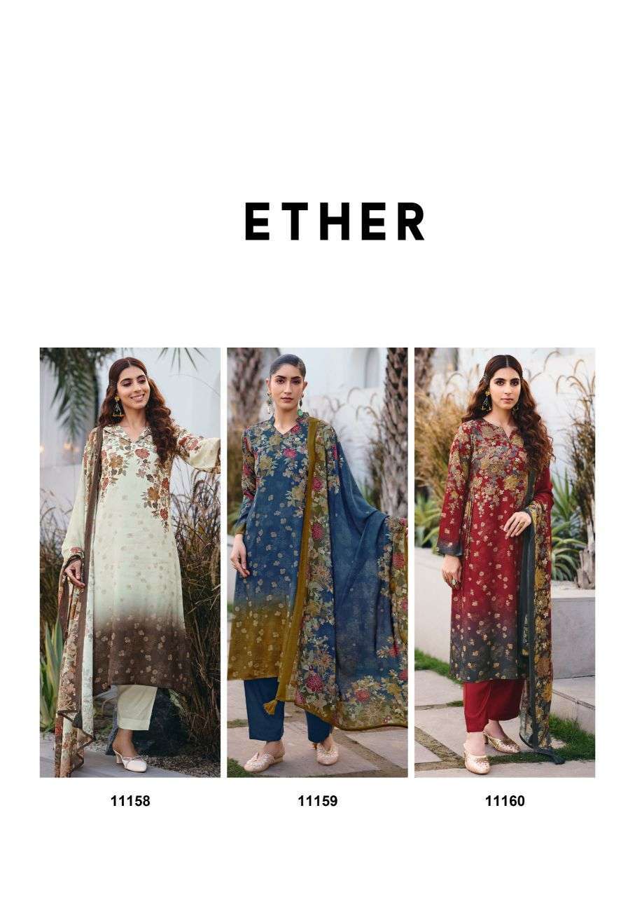 Sadhana Ether Muslin Silk With Khatli Work Salwar Kameez