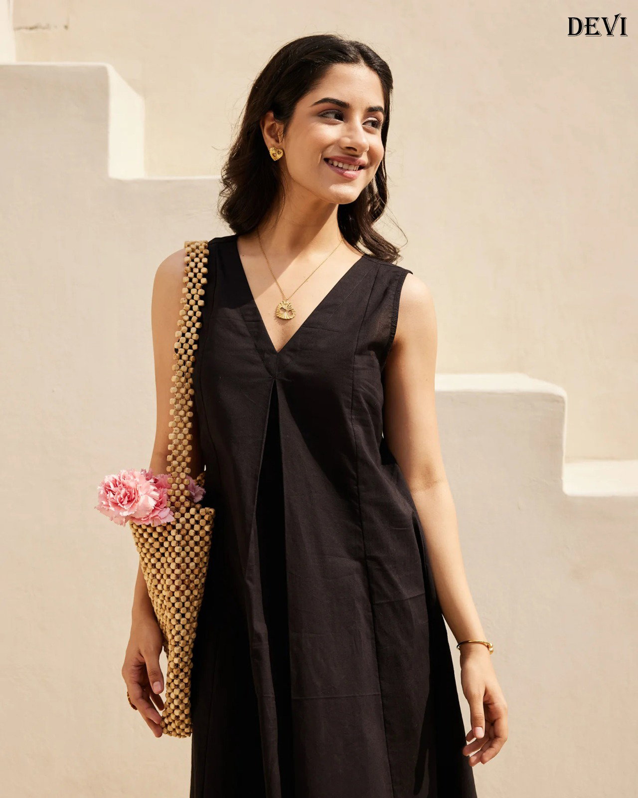 Devi Vol 13 Pure Cotton Plain Kurti with Bottom Co Ord Set 