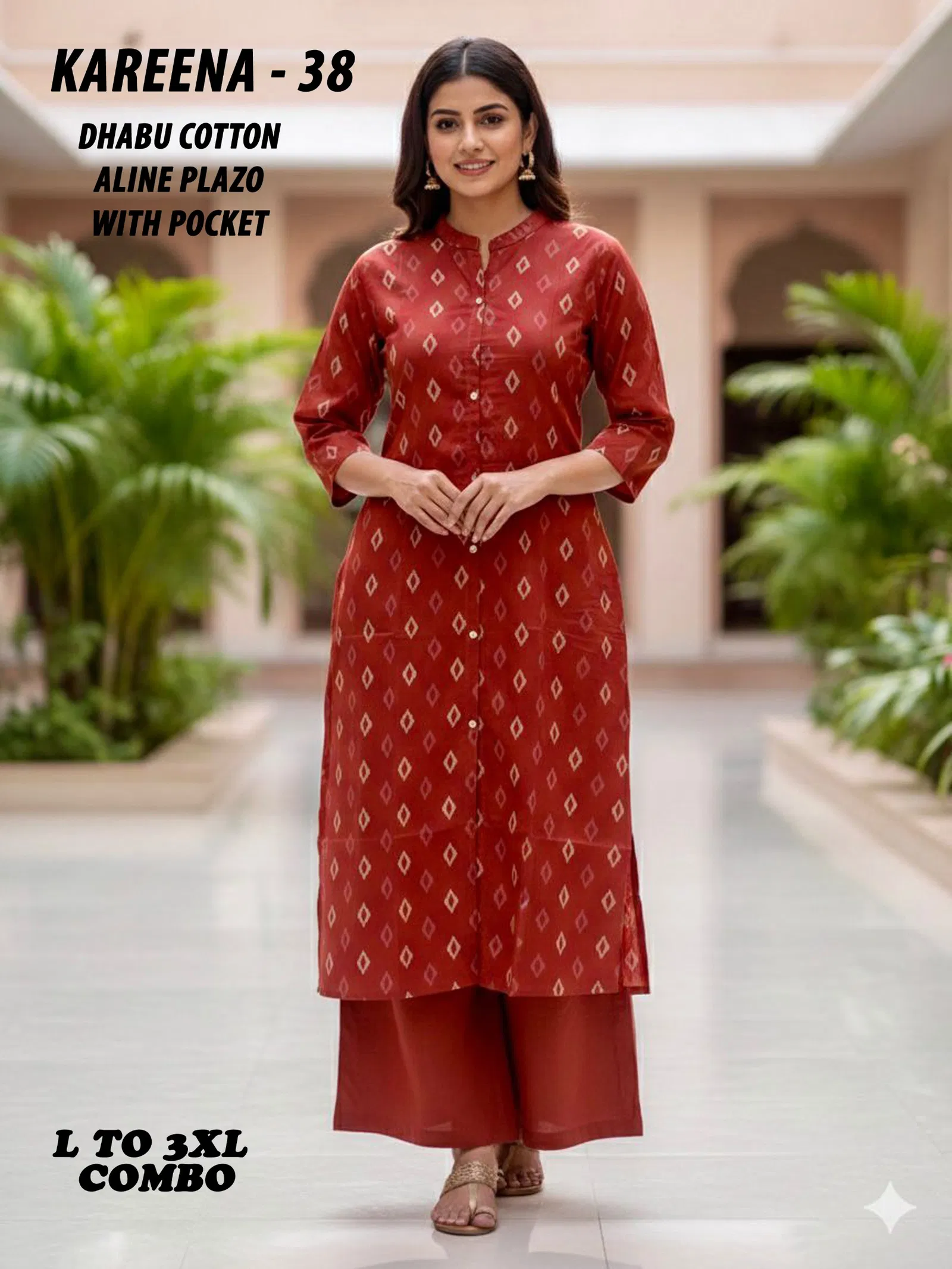 Kareena 31 To 40 Dhabhu Cotton Printed Kurti With Bottom Collection