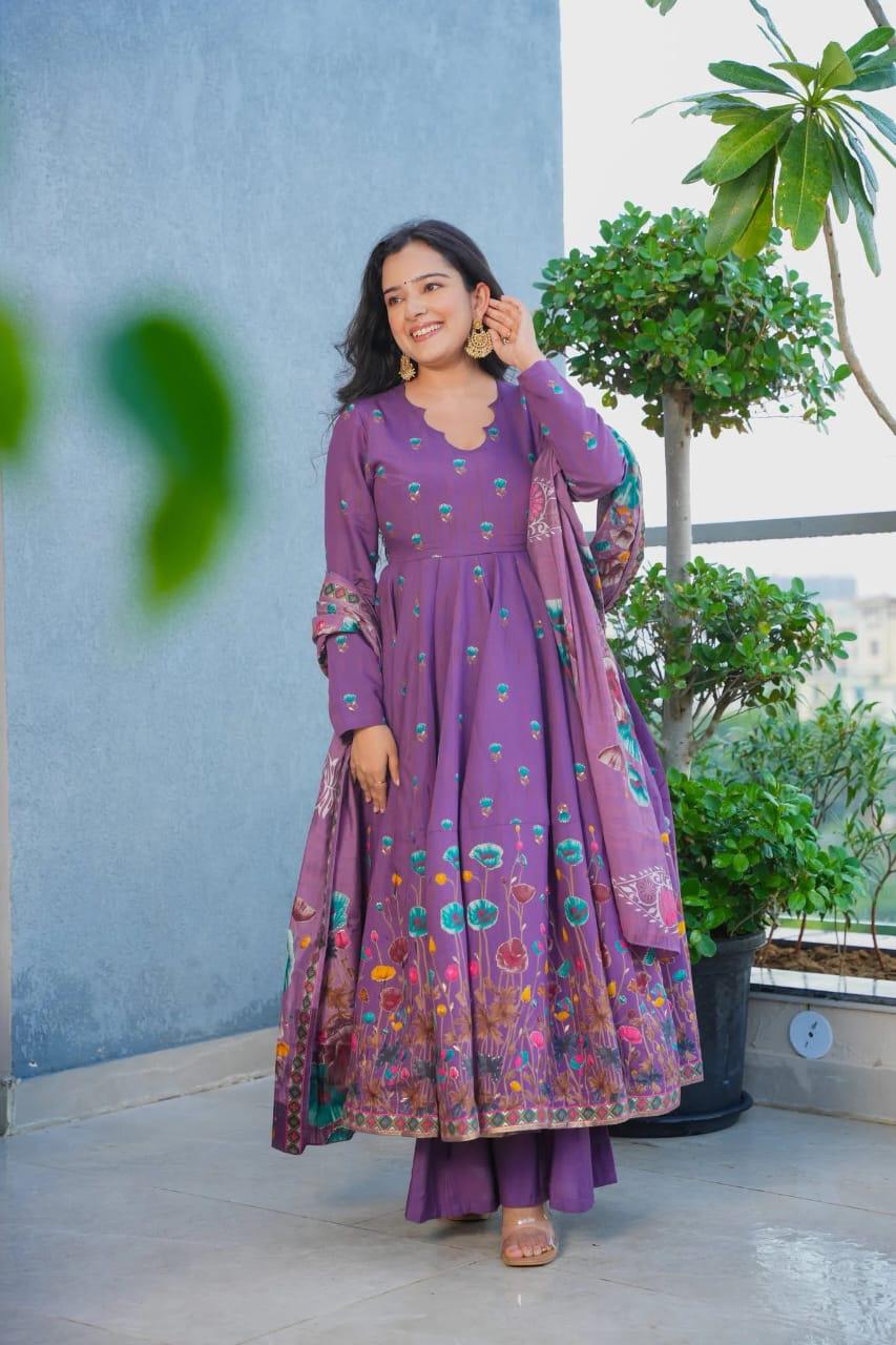 NCO 73 Pure Viscose Rayon Printed Kurti Bottom With Dupatta