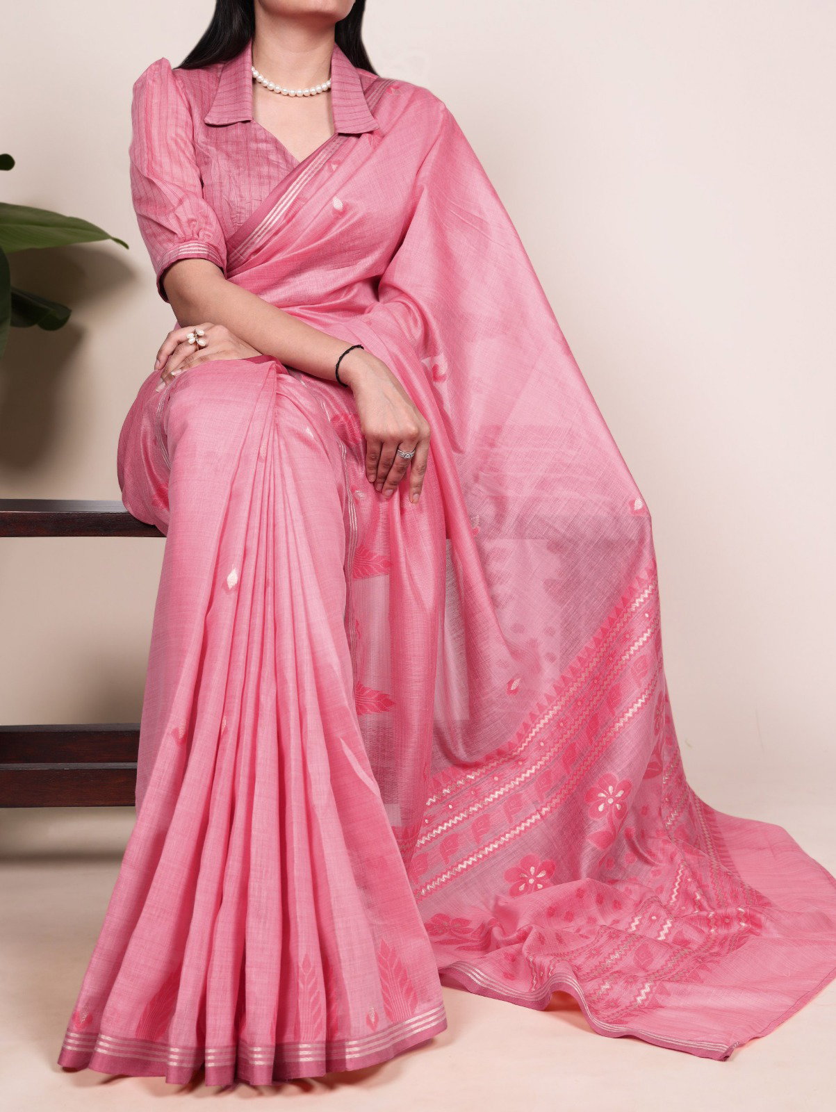 Lekha Yf 8005 Cotton Silk Woven With Zari Weaving Saree