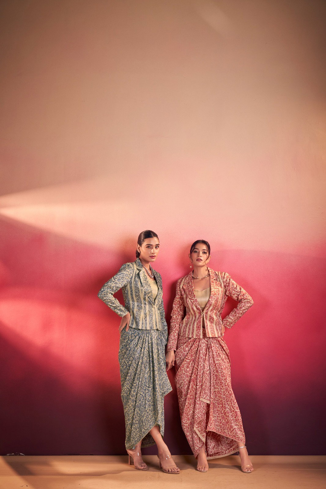 Lekha NK Ruhvee Tasar Silk Designer Indo Western