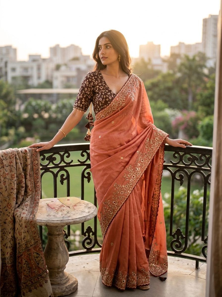 NCO Misty Vol 2 Soft Satin Silk Heavy Embroidery Sequins Thread Work Wedding Wear Saree