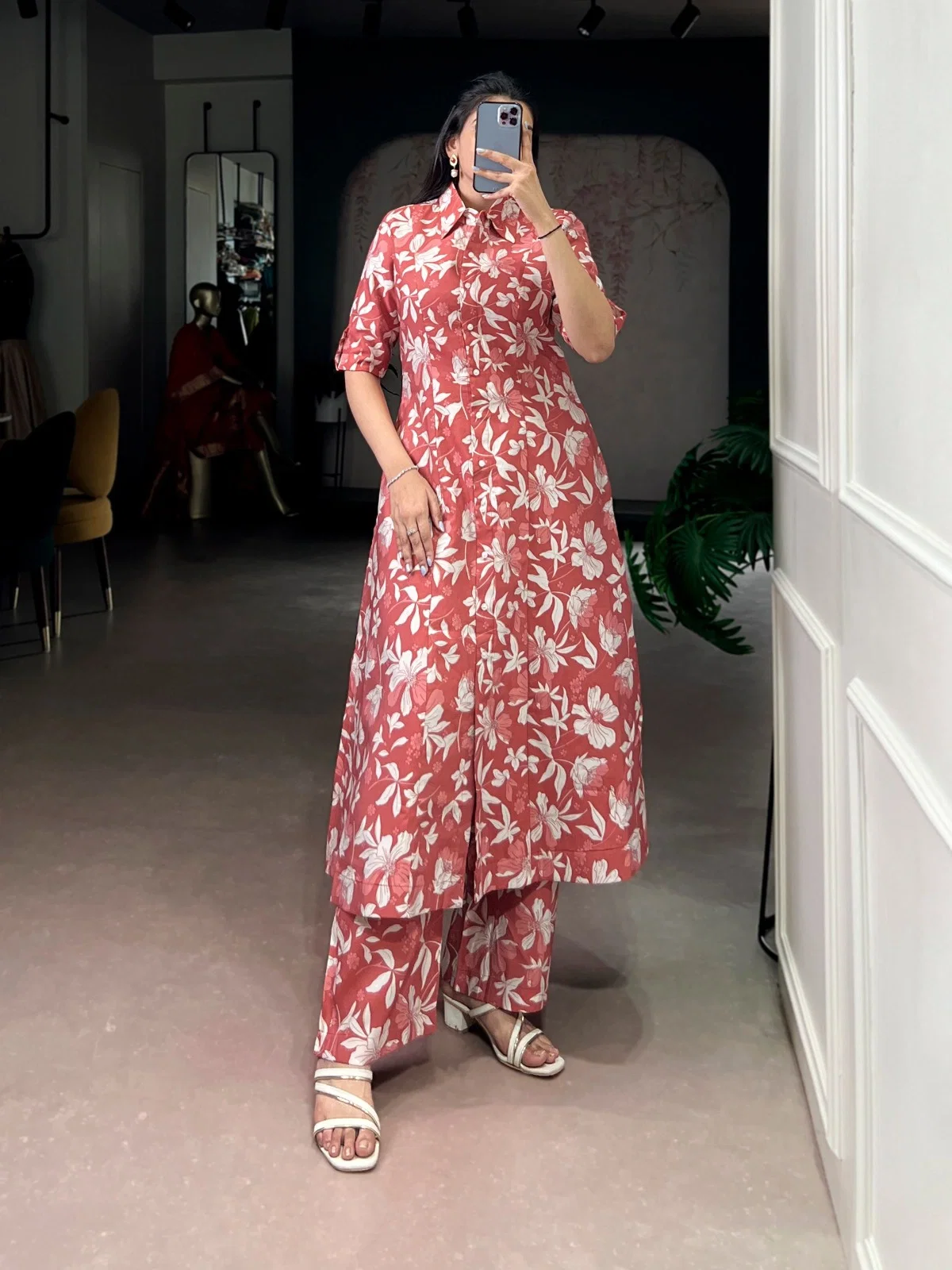 Lekha NK 4702 Chanderi Kurti With Plazzo Set