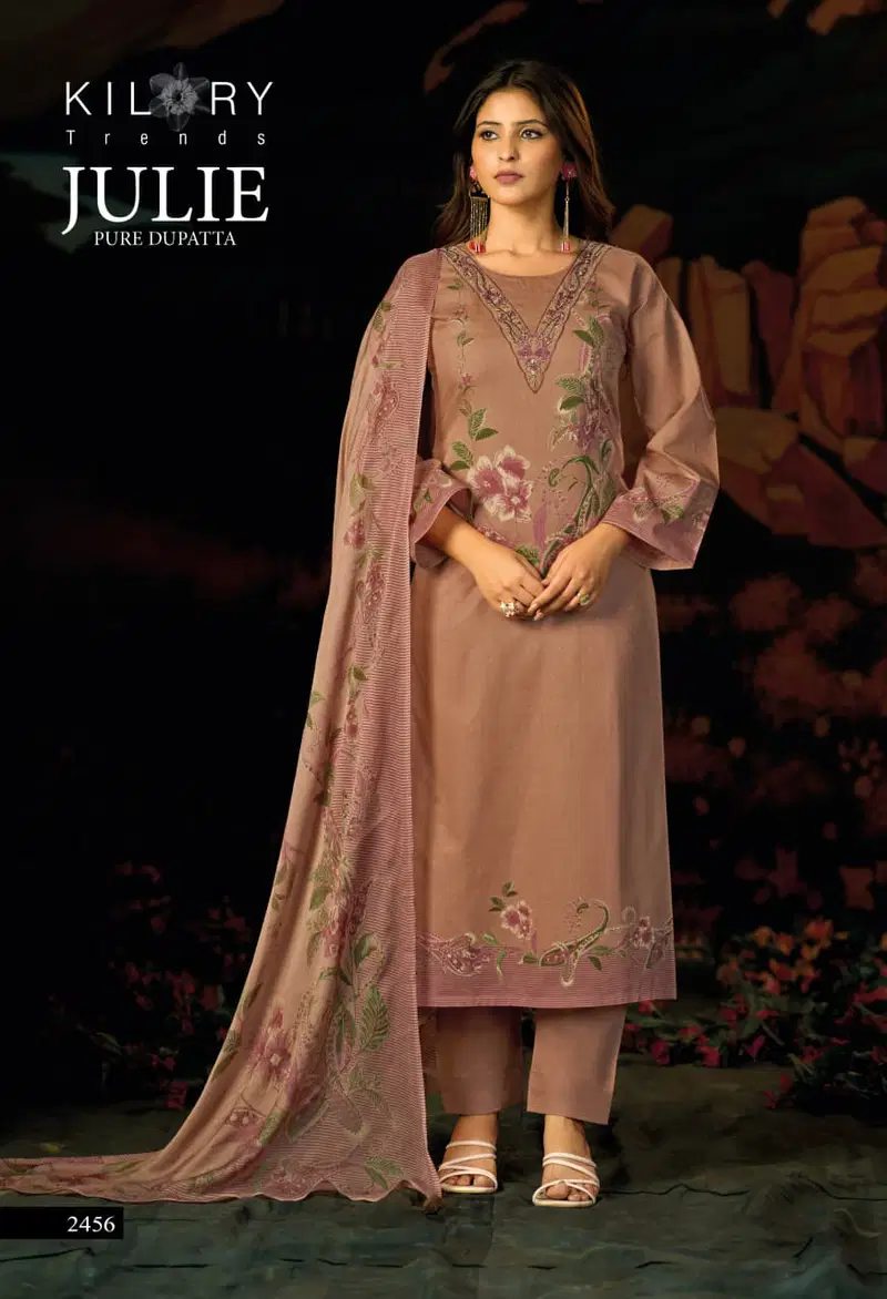 Kilory Julie Cotton Digital Foil Printed Designer Salwar Kameez