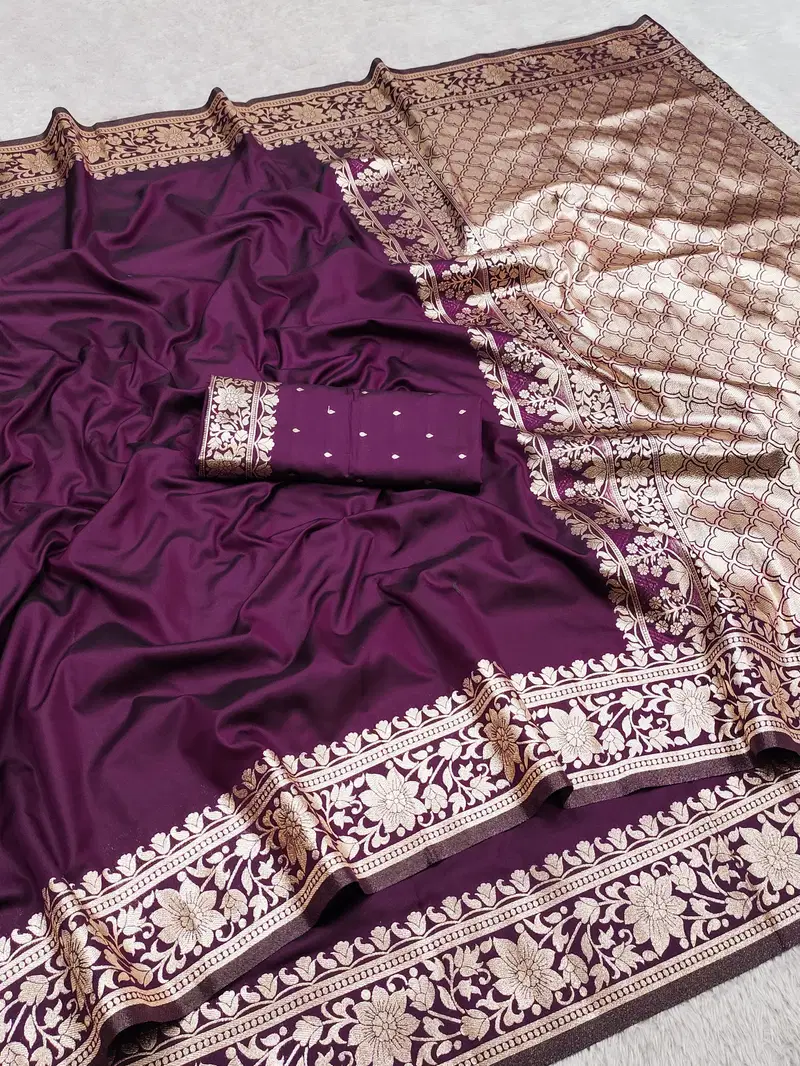 Mb 3321 Banarasi Gala Silk Zari Weaving Saree Collection
