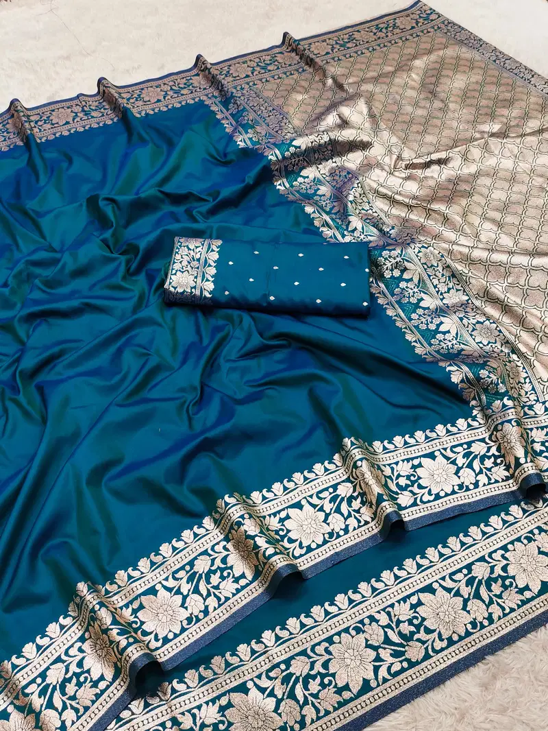 Mb 3321 Banarasi Gala Silk Zari Weaving Saree Collection