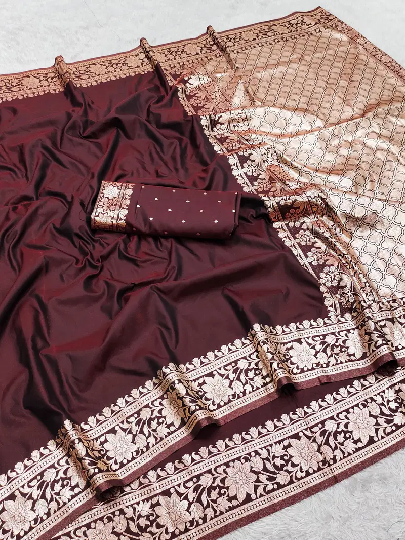 Mb 3321 Banarasi Gala Silk Zari Weaving Saree Collection