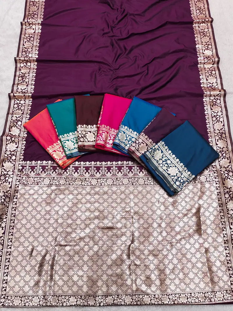 Mb 3321 Banarasi Gala Silk Zari Weaving Saree Collection