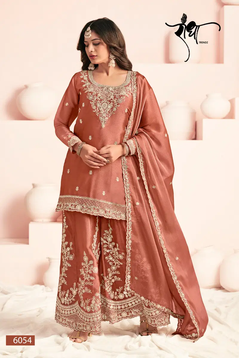 Radha Haseena Moss Silk Embroidered Designer Salwar Kameez