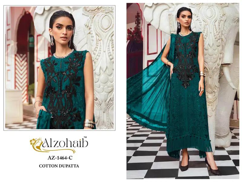 Alzohaib Az 1456 And 1457 And 1464 C And D Cotton Dupatta Cotton Salwar Kameez