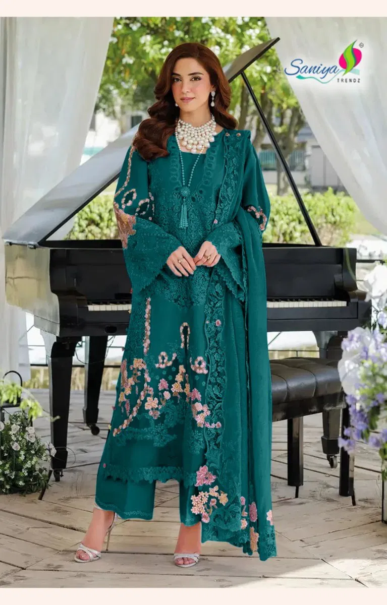 Saniya Elaf Vol 28 Cotton With Chikankari Worked Pakistani Salwar Kameez