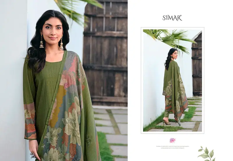 Glossy Simar Khayal Muslin With Embroidered Salwar Kameez
